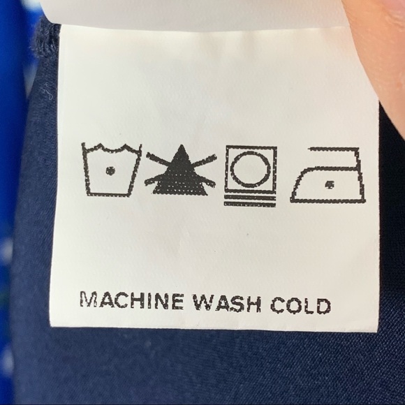 Wayward Fancies eShakti Dress Blue Floral Midi Size S 6 - Picture 6 of 11